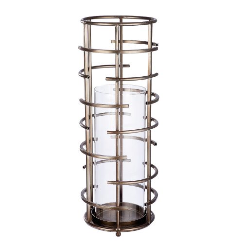 Φανάρι ArteLibre Σαμπανί/Διάφανο Μέταλλο/Γυαλί 46.5cm