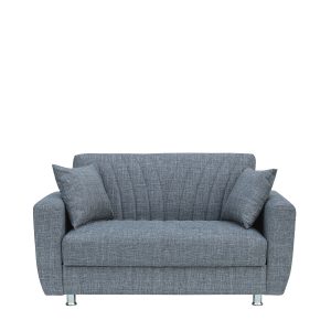 Σετ Σαλόνι Κήπου ArteLibre HAITI Σκούρο Γκρι Μέταλλο/Rattan 3θ. Καναπές+Τραπεζάκι+Υποπόδιο