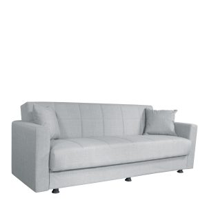 Καναπές Κρεβάτι ArteLibre CIMARRON Λευκό Μέταλλο 197.5x96x75cm (Στρώμα 90x190cm)