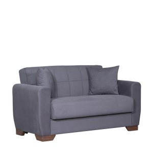 Καναπές MONTARO ArteLibre Γκρι Ανοιχτό Ύφασμα 140x105x65cm/206x124x68cm
