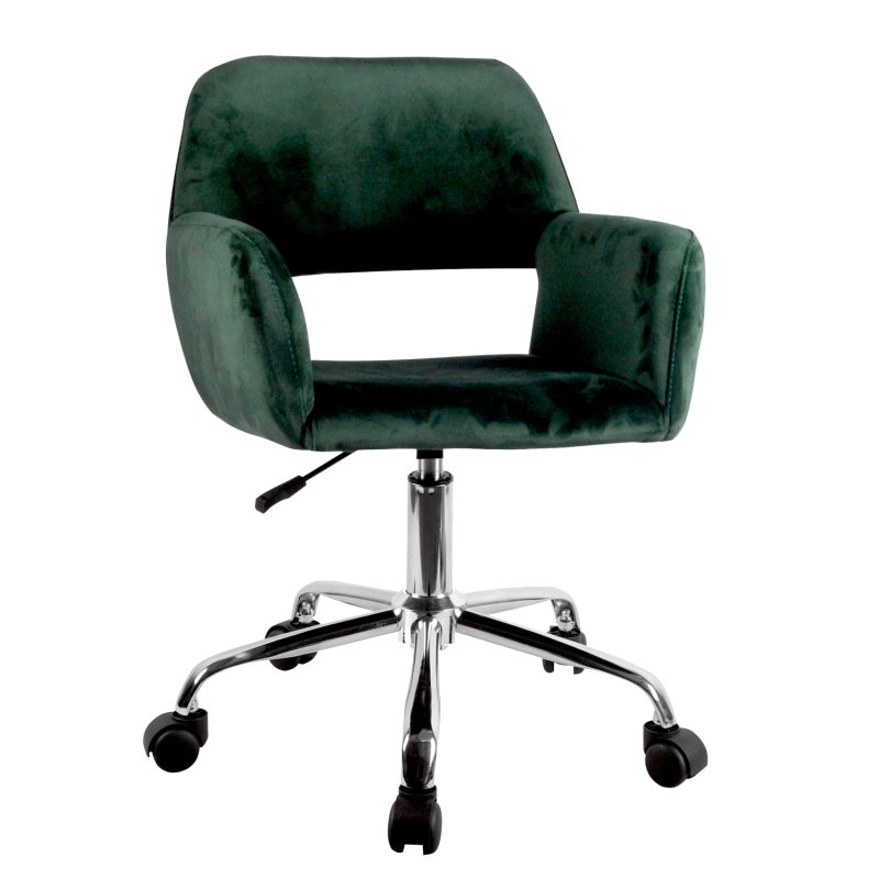 Καρέκλα Γραφείου ArteLibre KLOI Πράσινο Βελούδο 37x42x78-90cm