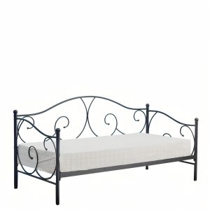 Καναπές Κρεβάτι ArteLibre CIMARRON Λευκό Μέταλλο 197.5x96x75cm (Στρώμα 90x190cm)