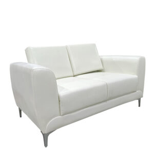 Καναπές Διθέσιος ArteLibre ELFRIC Λευκό PU 142x81x81cm
