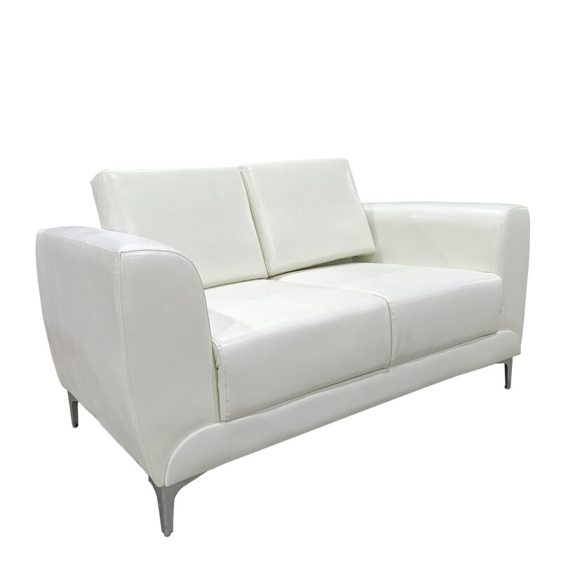 Καναπές Διθέσιος ArteLibre ELFRIC Λευκό PU 142x81x81cm
