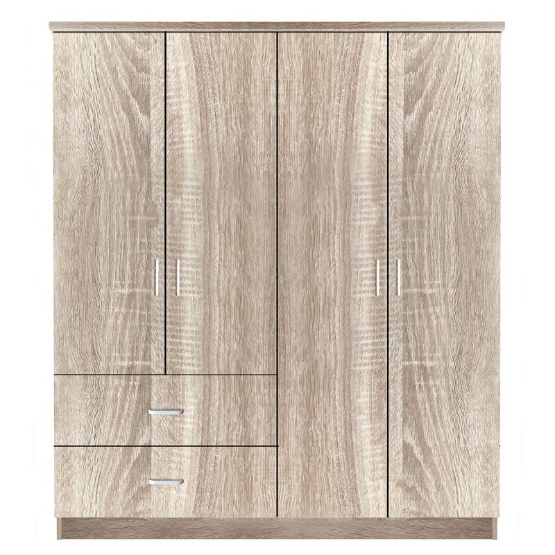 Ντουλάπα ArteLibre CANDY CANE Φυσικό Χρώμα 160x50x195cm