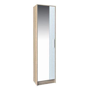 Ντουλάπα ArteLibre AMAZON LILY Φυσικό Χρώμα 160x50x180cm