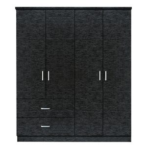 Ντουλάπα ArteLibre AMAZON LILY Φυσικό Χρώμα 160x50x180cm