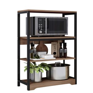 Τραπέζι Τραπεζαρίας ArteLibre AOSA Honey Maple/Μαύρο MDF/Μέταλλο 180x90x76cm