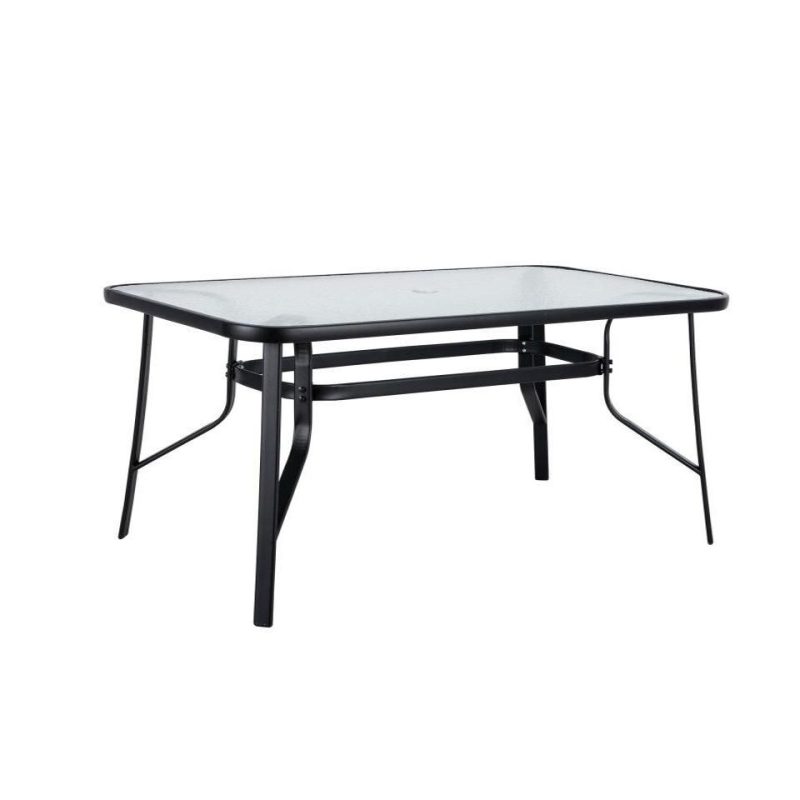 Τραπέζι Μεταλλικό ArteLibre SUN Μαύρο 120x70x70cm
