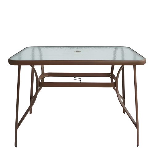 Τραπέζι Μεταλλικό ArteLibre SUN Καφέ 150x90x70cm