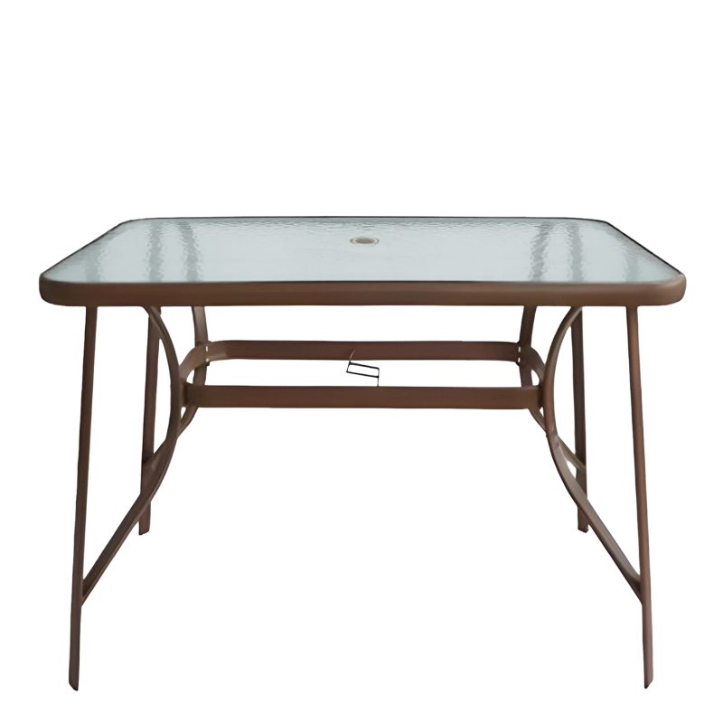 Τραπέζι Μεταλλικό ArteLibre SUN Καφέ 150x90x70cm
