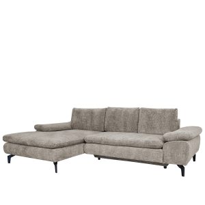 Καναπές MONTARO ArteLibre Γκρι Ανοιχτό Ύφασμα 140x105x65cm/206x124x68cm