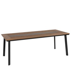 Τραπεζάκι Κήπου ArteLibre ALBIUS Γκρι Rattan/Μέταλλο/Γυαλί Φ50x35cm