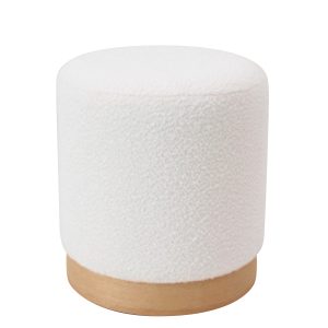 Παγκάκι Ottoman ArteLibre KUBO Γκρι Ύφασμα Teddy/Μέταλλο 40x116.5x50cm