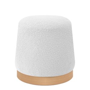Παγκάκι Ottoman ArteLibre KUBO Γκρι Ύφασμα Teddy/Μέταλλο 40x116.5x50cm