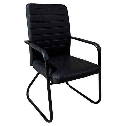 Καρέκλα Επισκέπτη ArteLibre AERIX Μαύρο PU/Μέταλλο 54x60x96cm