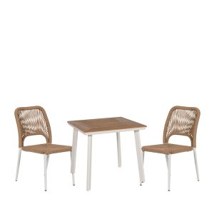 Καθρέπτης ArteLibre Μακραμέ Φυσικό Βαμβακερό 35x2x35cm