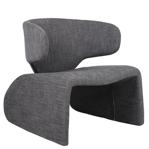 Πολυθρόνα ArteLibre HIMALIA Γκρι Ύφασμα/Μέταλλο/Ξύλο 73x78x75cm