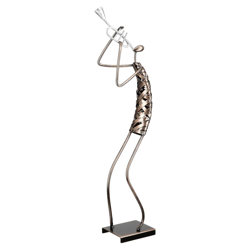 Φιγούρα Μουσικός 'Ribbon' Μέταλλο Μπρονζέ 5x15x54cm