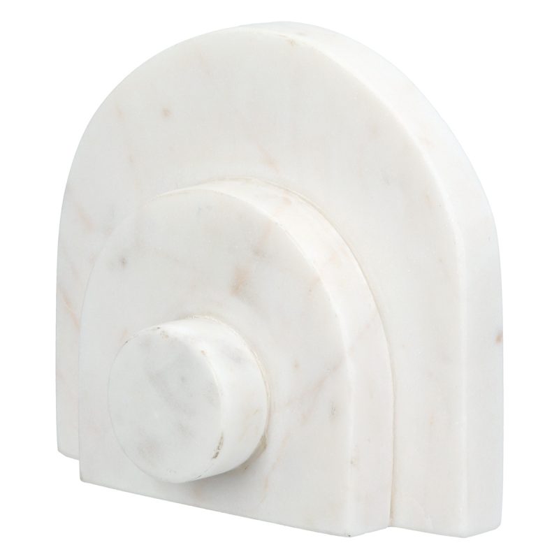 Βιβλιοθήκες Μάρμαρο Μπεζ Λευκό 12X5X11Cm 12X5X11Cm