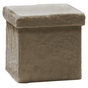 Πουφ Αναδιπλούμενο Τόρτορα Velure 38x38cm