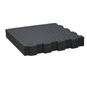 Πλακάκια Δαπέδου Μαύρα 40x40cm BLACK+DECKER 6Τμχ