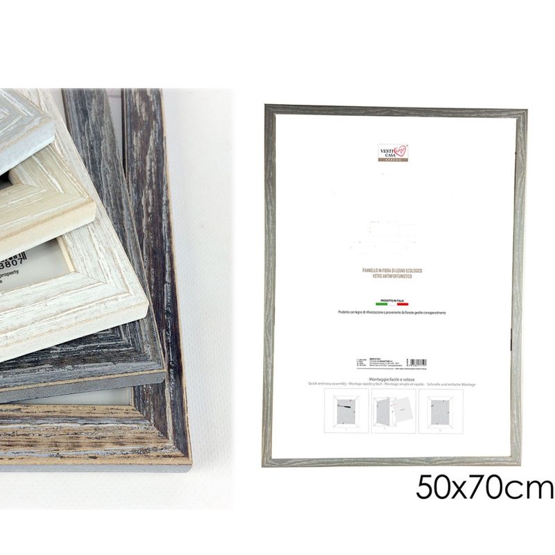 Κορνίζα Charme Πολύχρωμο Ξύλο 50x70cm Σε 5 Χρώματα