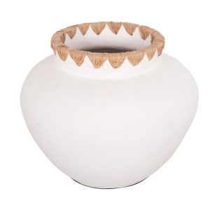 ΔΙΑΚΟΣΜΗΤΙΚA ΒΑΖA ΑΠΟ TERRACOTTA ΑΝΘΡΑΚΙ HM7711