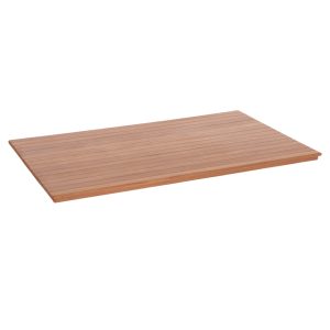 ΠΑΓΚΑΚΙ ΑΛΟΥΜΙΝΙΟΥ TAWNEE HM6040.02 ΛΕΥΚΟ-POLYWOOD ΚΑΘΙΣΜΑ ΦΥΣΙΚΟ 220x36x44,5Υεκ.