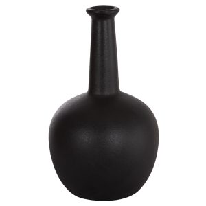 ΕΠΙΤΡΑΠΕΖΙΟ ΚΕΡΑΜΙΚΟ ΔΙΑΚΟΣΜΗΤΙΚΟ ELENDIL HM4593.02 ΜΑΥΡΟ ΜΑΤ 14,5x25Υεκ