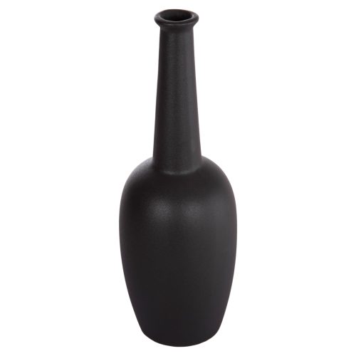 ΕΠΙΤΡΑΠΕΖΙΟ ΚΕΡΑΜΙΚΟ ΔΙΑΚΟΣΜΗΤΙΚΟ ELENDIL HM4592.02 ΜΑΥΡΟ ΜΑΤ Φ10x30Υεκ
