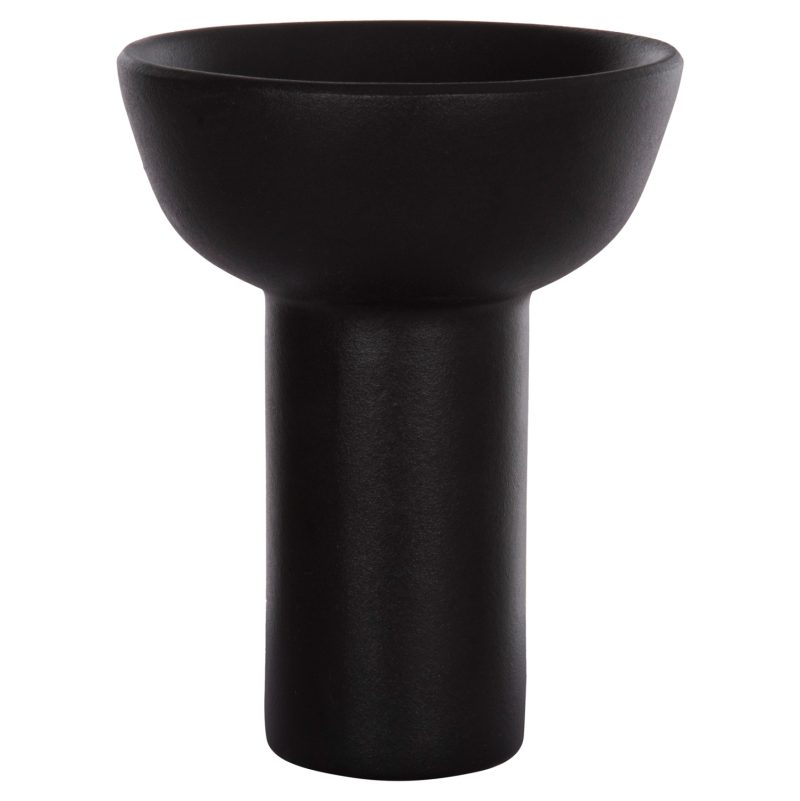 ΕΠΙΤΡΑΠΕΖΙΟ ΚΕΡΑΜΙΚΟ ΔΙΑΚΟΣΜΗΤΙΚΟ ELENDIL HM4603.02 ΜΑΥΡΟ ΜΑΤ Φ20x26.5Υεκ