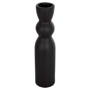 ΕΠΙΤΡΑΠΕΖΙΟ ΚΕΡΑΜΙΚΟ ΔΙΑΚΟΣΜΗΤΙΚΟ SCEPTER HM4614.02 ΜΑΥΡΟ ΜΑΤ Φ8x35Υ εκ.