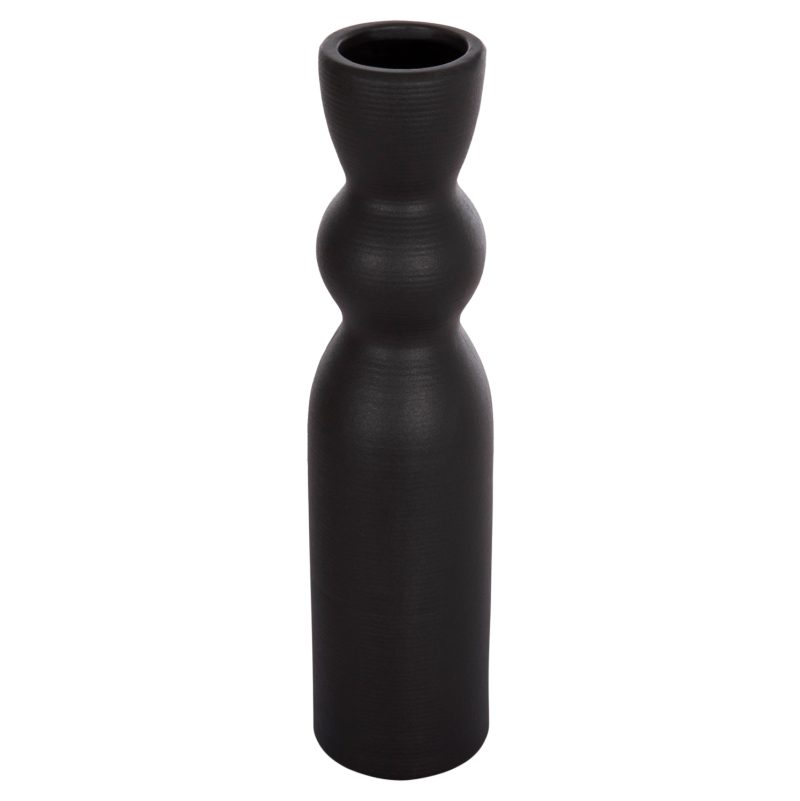 ΕΠΙΤΡΑΠΕΖΙΟ ΚΕΡΑΜΙΚΟ ΔΙΑΚΟΣΜΗΤΙΚΟ SCEPTER HM4614.02 ΜΑΥΡΟ ΜΑΤ Φ8x35Υ εκ.
