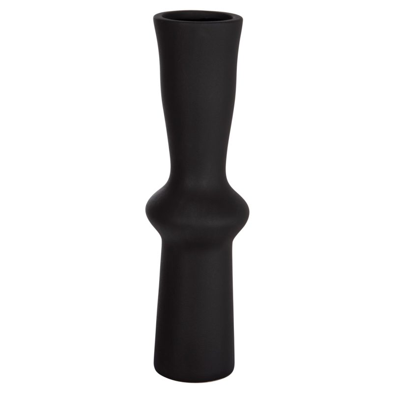 ΕΠΙΤΡΑΠΕΖΙΟ ΚΕΡΑΜΙΚΟ ΔΙΑΚΟΣΜΗΤΙΚΟ SCEPTER HM4637.02 ΜΑΥΡΟ ΜΑΤ Φ14x50Υεκ