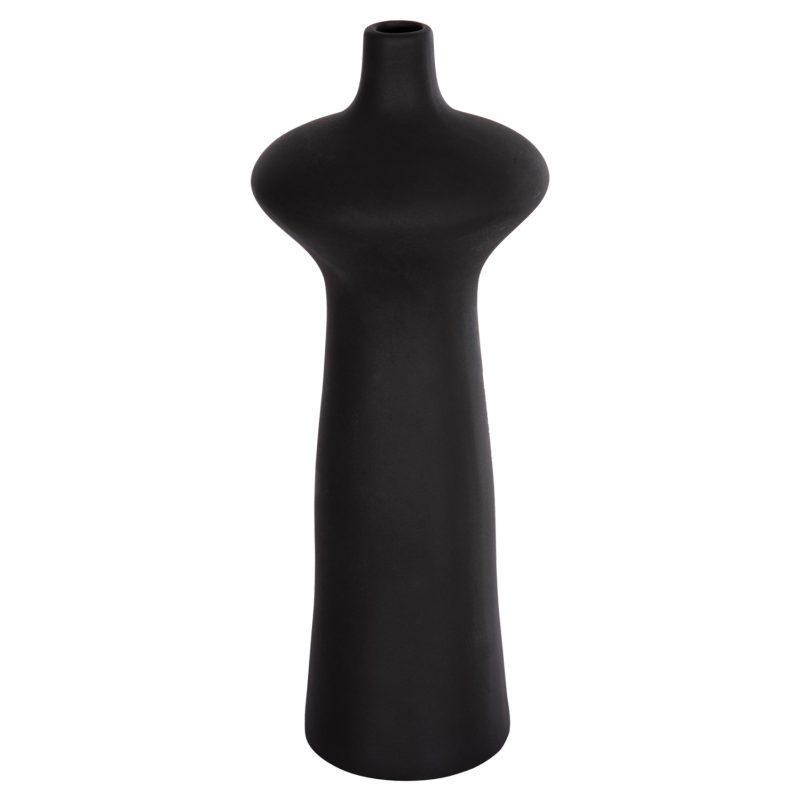ΕΠΙΤΡΑΠΕΖΙΟ ΚΕΡΑΜΙΚΟ ΔΙΑΚΟΣΜΗΤΙΚΟ SCEPTER HM4636.02 ΜΑΥΡΟ ΜΑΤ Φ18x49Υεκ