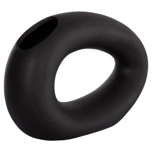 ΕΠΙΤΡΑΠΕΖΙΟ ΚΕΡΑΜΙΚΟ ΔΙΑΚΟΣΜΗΤΙΚΟ ELLIPTO HM4645.02 ΜΑΥΡΟ ΜΑΤ 23x8x16Υ εκ