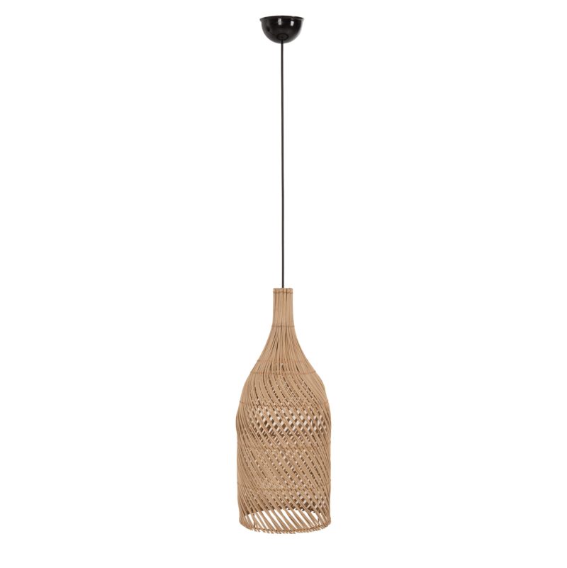 ΦΩΤΙΣΤΙΚΟ ΟΡΟΦΗΣ CARBOY HM7884 ΚΡΕΜΑΣΤΟ ΑΠΟ RATTAN ΣΕ ΦΥΣΙΚΟ ΧΡΩΜΑ Φ28x163,5Yεκ.