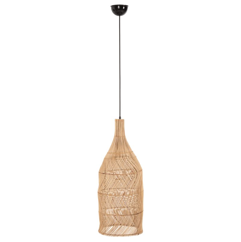 ΦΩΤΙΣΤΙΚΟ ΟΡΟΦΗΣ THEON HM7888 ΚΡΕΜΑΣΤΟ ΑΠΟ RATTAN ΣΕ ΦΥΣΙΚΟ ΧΡΩΜΑ Φ22x148Υ εκ.