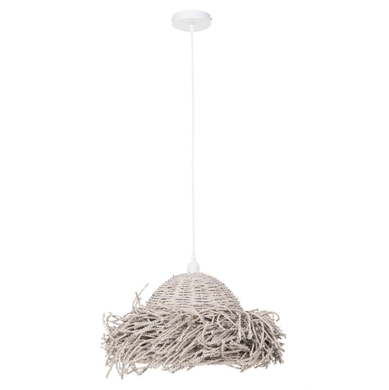 ΦΩΤΙΣΤΙΚΟ ΟΡΟΦΗΣ ΚΡΕΜΑΣΤΟ HM4349 SEAGRASS ΣΕ WHITEWASH ΧΡΩΜΑ Φ50x25-135Υεκ.
