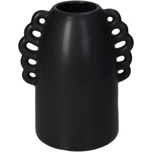 Τραπεζάκι Κήπου ArteLibre ALBIUS Γκρι Rattan/Μέταλλο/Γυαλί Φ50x35cm