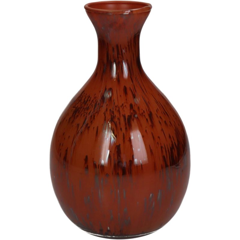 Βάζο ArteLibre Κόκκινο Γυαλί 16x16x25cm