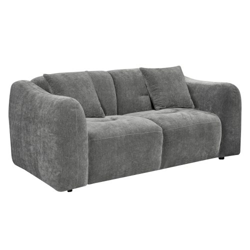 ΚΑΝΑΠΕΣ 2-ΘΕΣΙΟΣ JUNOA HM3334.01 ΓΚΡΙ ΥΦΑΣΜΑ 172x89x74Υεκ