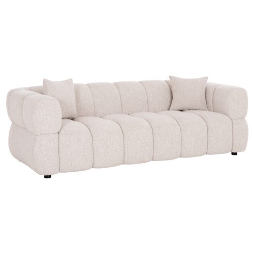 ΚΑΝΑΠΕΣ 3-ΘΕΣΙΟΣ NORIKA HM3331.02 ΕΚΡΟΥ ΥΦΑΣΜΑ 220x88x85Υεκ.