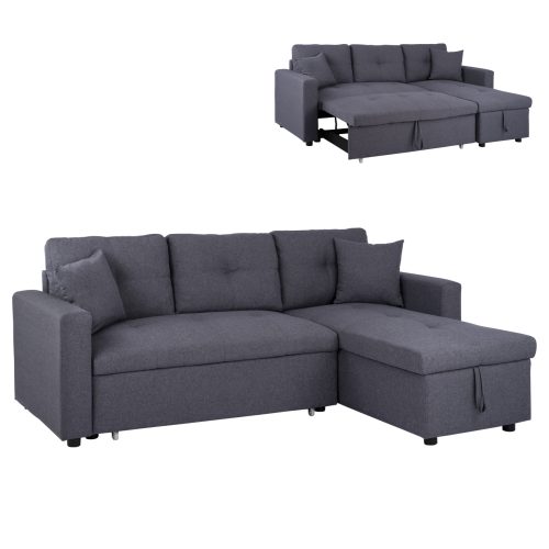ΚΑΝΑΠΕΣ ΓΩΝΙΑ ΚΡΕΒΑΤΙ WAYNE 224x147x85Υεκ. HM3028.11 ΓΚΡΙ ΥΦΑΣΜΑ