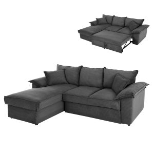 ΚΑΝΑΠΕΣ ΓΩΝΙΑ (ΑΡΙΣΤΕΡΗ) BRICKEN HM3275.02L ΛΕΥΚΟ ΥΦΑΣΜΑ 110-282x98-160x72Υεκ.