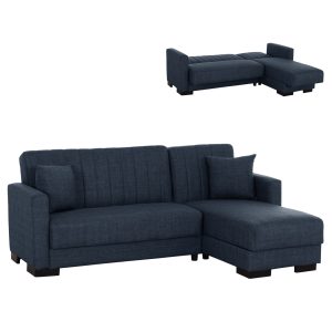 ΚΑΝΑΠΕΣ ΓΩΝΙΑ (ΑΡΙΣΤΕΡΗ) BRICKEN HM3275.02L ΛΕΥΚΟ ΥΦΑΣΜΑ 110-282x98-160x72Υεκ.