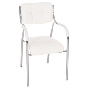 ΚΑΡΕΚΛΑ ΓΡΑΦΕΙΟΥ ΕΠΙΣΚΕΠΤΟΥ OBERON HM1018.02 ΑΣΠΡΟ PU 51x52x88Yεκ.
