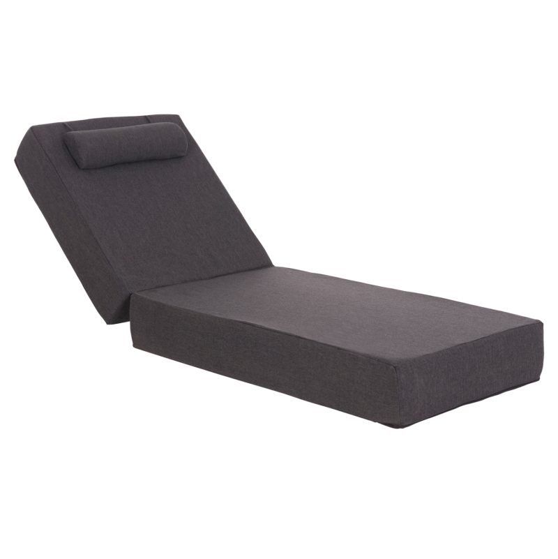 ΜΑΞΙΛΑΡΙ ΞΑΠΛΩΣΤΡΑΣ KIHEI HM21094.03 OLEFIN ΣΚΟΥΡΟ ΓΚΡΙ ΜΕ FOAM 198x70x20Υεκ