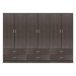 ΝΤΟΥΛΑΠΑ 2ΦΥΛΛΗ 180X60X210Υεκ. ΣΥΡΟΜΕΝΗ ΜΕ ΚΑΘΡΕΠΤΗ SONAMA OAK HM2437